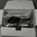 MegaWise Pro Titanium Reinforced 5 in1 Immersion Hand Blender, Powerful with 80% Sharper Blades, 12 Speed Corded Blender, Including 500ml Chopper, 600ml Beaker, Whisk and Milk Frother (red)