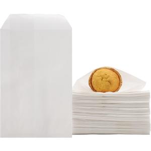 300pcs 3 x 5 inch Glassine Sleeves Bags Waxed Paper Cookies Bags for Food Handmade Soaps Individual Packaging