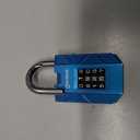 Gym Locker Lock, Indoor & Outdoor 4-Digit Combination Padlock | Weatherproof, Easy-to-Read Dials, Sturdy, Hardened Steel Shackle, for Lockers, Cabinets, Sheds & Gates, 2-Pack, Blue