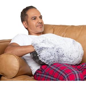 The Hug Pillow | 10 lb Weighted Heavy Round Sensory Pillow with Cozy Hand Pocket for Self-Care, Comfort, Relaxation, Sleep - Thoughtful Gift for Adults, Dads, Teens, Boys