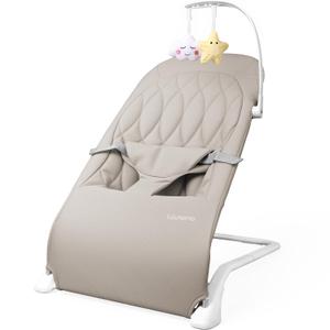 Portable Baby Bouncer Seat with Wide Base for Excellent Stability & Support