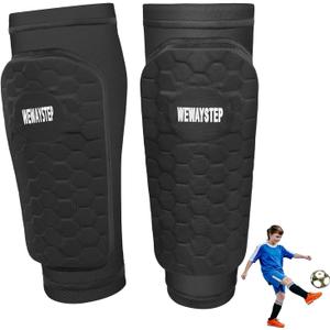 Soccer Shin Guards for Kids Youth Adult, Shin Defender Shin Guards with Honeycomb, Lightweight Shin Guard Sleeves for ski, Shin Pads for Football Baseball Boxing MTB