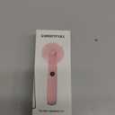 SWEETFULL Portable Handheld Mini Fan with LED Display, 3-in-1 Personal Foldable USB Rechargeable Hand Held Fan & Flashlight for Travel, Lash Eyelash, Cute Small Pocket for Women, Girls (Pink)