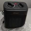 Space Heater, 1500W Electric Heaters Indoor Portable with Thermostat, PTC Fast Heating Ceramic Room Small Heater with Heating and Fan Modes for Bedroom, Office and Indoor Use (Black)