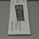 Henescribe 15" Large Digital Wall Clock Battery Operated Black, Clock with Large Display Numbers, Calendar, Auto DST, Clocks for Living Room, Kitchen, Office, Bedroom