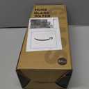 MUKOKO Half Gallon/64 oz Glass Water Bottles with Straw and Lid,Motivational Water Jug with Time Marker Reminder and Silicone Sleeve,100% Leakproof BPA Free Fitness Sports Large Bottle-Olive