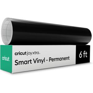 Cricut Smart Permanent Vinyl for Joy Xtra Machine, Black (9.5in x 6ft Roll)