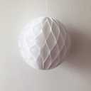 6pcs 10 inch 12 inch Paper Honeycomb Ball Flower Balls Hanging Assorted Paper Balls for Party Wedding Birthday Events Decor (White Blue Royal Blue)