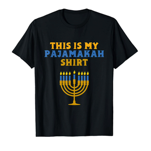 Funny Hanukkah Pajama - This is My Pajamakah Gift T-Shirt, L