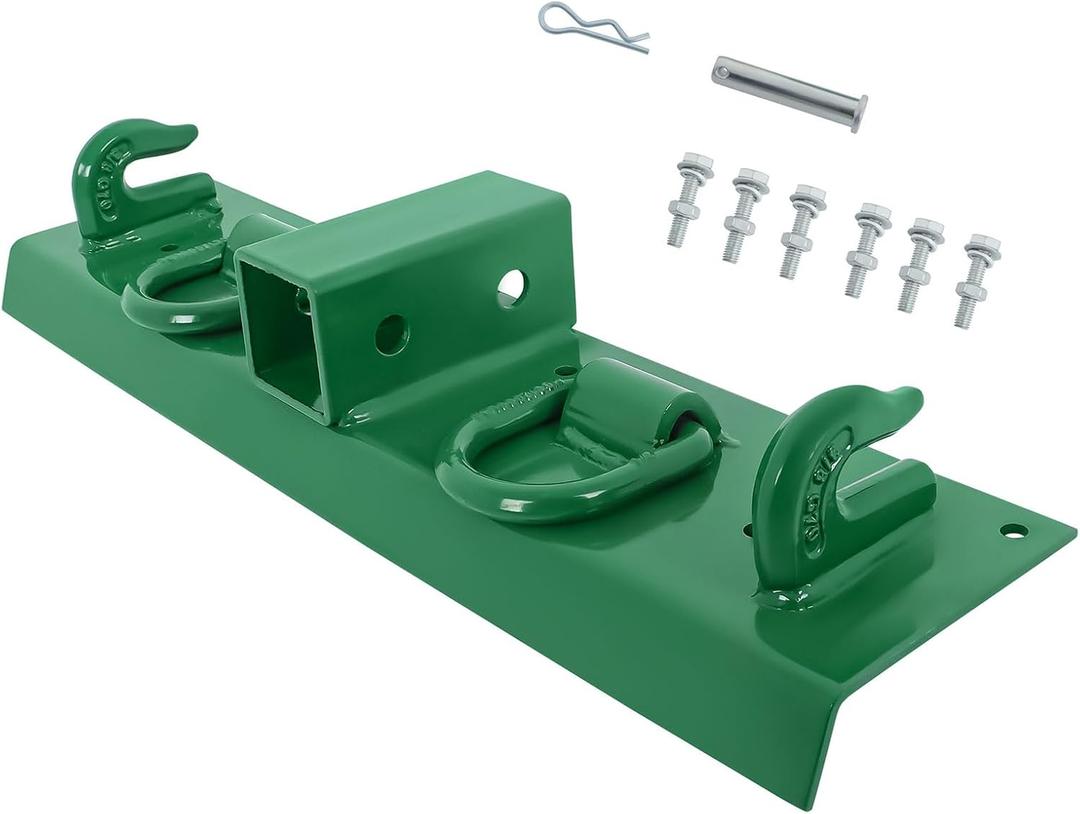 Autoparts 4.96 W x 21.93 Heavy Duty Bolt on Compact Tractor Grab Hooks 2 Receiver Replacement for 1025R 2320 2520 2720 2025R 2032R 2038R 3032E 4010 4100 4110 4115