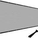 Windscreen4less 4' x 40' Privacy Fence Screen Heavy Duty Windscreen Fencing Cover Windblock Mesh Fabric Shade Cloth with Brass Grommtes for Garden Yard Pool Deck Carport Construction, Gray