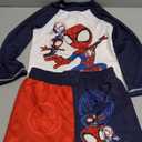 Marvel Spider-Man Boys UPF 50+ Rash Guard and Swim Trunks for Toddler and Big Kids, Size 3