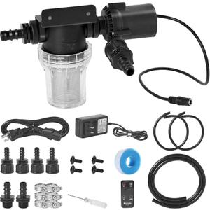 Ice Bath Water Chiller Pump Ice Bath Accessories Kit， Ice Bath Pump， Cold Plunge Kit with External Pump, Filter, Hose, Compatible 300L 500L Chiller & Inflatable Cold Plunge Tub