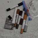 DEWEL Dual-Tipped Furniture Markers Touch Up, Upgrade 17 Pcs Wood Furniture Repair Kit, Wood Touch Up Markers and Wax Sticks with Repair Tools, Easily Repair Wood Floor Scratches, Wood Stain and Dents