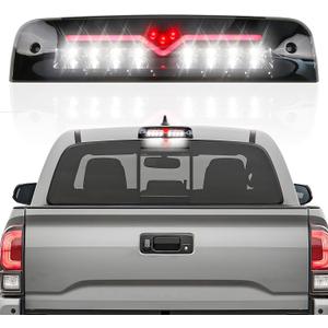 Youxmoto Fit for Dodge Ram 1500 2009-2017, Ram 2500 3500 2010-2017 LED 3rd Brake Light Third Brake Light High Mount Stop Light Cargo Lamp Black Housing Smoke Lens 55372082AD 55372082AC