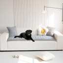 Mivnue Pet Couch Cover, Couch Covers for Dogs, Washable Dog Sofa Covers Couch Protector, Fuzzy Non Slip Couch Slipcover Pet Friendly (Light Grey, 27.6" x 70.9")