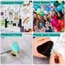 4 x JULBEAR 288Pcs Sticky Tack Putty Removable Adhesive Poster Putty, Mounting Putty Reusable Wall Safe Tack Putty, Mounting Tacky Putty for Hanging Pictures Poster and Museum Art Photography (Blue)