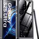Temdan Designed for Samsung Galaxy S25 Ultra Case Waterproof, Built-in Lens & Screen Protector Military Grade Shockproof Dropproof IP68 Underwater Full Body Phone Case for Galaxy S25 Ultra 6.9"-Black