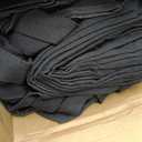 Reginary 16 Pcs Canvas Tote Bags Bulk with Outer Pocket 18 Inch Reusable Shopping Grocery Blank Tote Bag for Women Mother DIY (Black), Large