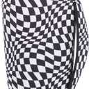 Neoprene Insulated Sleeves Cup Holder with Handle for 20oz Tumbler Cups, Reusable Iced Coffee Sleeve For 30oz - 32oz coffee cups(Black Checkerboard) (20-24 FI OZ Pack of 1)