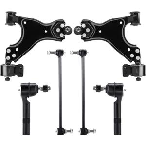 Front Lower Control Arms Suspension Kit Fit for Buick Enclave 2008-2017, Fit for Chevrolet Traverse 2009-2017, Fit for GMC Acadia 2007-2016, Fit for Saturn Outlook 2007-2010 - 6pc Set w/Ball Joints
