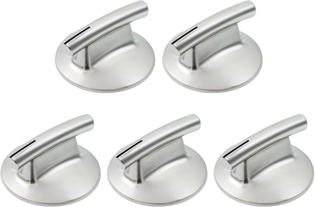 Upgraded WP7737P245-60 74007918 Stove Knobs Replacement Parts for Jennair Maytag Electric Cooktop Burner Control Knobs JEC8430ADB JEC8430ADS Jenn air Kitchenaid Gas Downdraft Range Oven Fan Knob 5Pcs