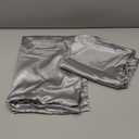 Bare Home Satin Pillowcases for Hair and Skin - 2 Pack Queen - Luxury Pillowcases - Zipper Enclosure - Soft and Smooth Satin - Breathable - Similar to Silk (Silver, 2 Pack) (01 - Silver Grey)