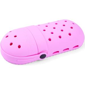 Funny Shoes Shaped Silicone Pencil Holder for Teacher Appreciation Gifts Adult Pencil Storage Organizer Cute Desktop Pen case Creative Stationery Storage for Office Classroom Home (Pink)