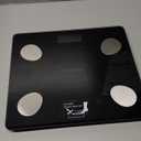 NUTRI FIT Scale for Body Weight Digital Bathroom Smart Scale with Bluetooth for BMI, Body Fat, Muscle Mass, 20 Body Composition Analyzer Health Monitor Sync Apps 330lbs, Batteries Included (Inky Black)