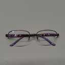 Bifocal Reading Glasses for Women Clear Zero Top Half Metal Rim Blue Light Blocking Computer Readers Soft Nose Pad