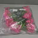 20 Bundles Outdoor Artificial Fake Flowers UV Resistant Shrubs Plants, Faux Plastic Greenery for Indoor Outside Hanging Plants Garden Porch Window Box Home Wedding Farmhouse Decor (Pink)