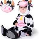 Spooktacular Creations Halloween Baby Cow Costume Costume Toddler, cow costume kids for Infant Halloween Farm Dress Up Party (12-18 months)