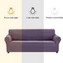 Joccun Stretch Loveseat Couch Cover Slipcover, 1-Piece Sofa Cover for 2 Cushion Couch Spandex Jacquard Washable Furniture Protector Cover for Living Room,Kids,PetsLoveseat,Grapeade