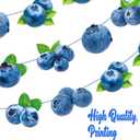 Blueberry Party Banners 3Pcs Berry Sweet Birthday Decorations Blueberry Cutout Banners Pre-Strung Berry Themed Baby Shower Decorations for Boys Girls Summer Fruit Birthday Party Supplies