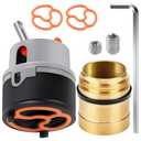 RP50587 Delta Faucet Cartridge Replacement for DST Single Handle Kitchen and Lavatory Sink Faucets Repair Parts, Compatible with Delta RP50587 Cartridge Valve w/ RP51503 Bonnet Nut