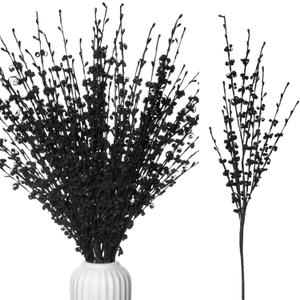 5pcs 29.5" Faux Jasmine Artificial Flowers Tall Black Floral Branches Stem for Home Wedding Vase Filler Anniversary Party DIY Decoration Flowers