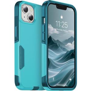 jaroco for iPhone 13 Case & iPhone 14 Case & iPhone 15 Case [Heavy Duty Protection][Compatible with MagSafe][Military Grade Drop Protection][Shockproof] with Non-Slip Removable Phone Cover 6.1''-Teal
