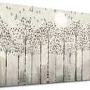 Canvas Wall Art for Living Room Trees and Birds Abstract Paintings kitchen Wall Decor Office Canvas Prints Artworks Pictures Wall Decorations for Bedroom,Large size Fashion Modern Home Decoration (48L" x 24W")