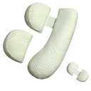 Oternal Pregnancy Pillow for Pregnant Women, Soft Pregnancy Body Pillow, Support for Back, Belly, HIPS, Legs, Maternity Pillow with Detachable and Adjustable Pillow Cover Only, 2 Pack