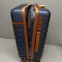 UKEIN Luggage Sets 3 Piece, Carry On Luggage 20In With Spinner Wheels,PC Hardside Suitcase Set with TSA Lock,Durable Carry On Suitcase With Travel Backpack for Men (Blue, 3 piece set (20inch))