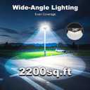 2026 New Solar Street Light, Solar Street Lights Outdoor Waterproof Dusk to Dawn 7000K LED Security Flood Light with Motion Sensor and Remote Control for Pathway, Entryway & Yard
