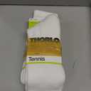 Thorlos Womens Tx Max Cushion Crew Tennis Socks, White (1 Pairs), Large US