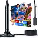 TV Antenna 2025 Indoor with Signal Booster  Long Range Digital HD Antenna for Smart and Older TVs, Supports Local Channels, 4K, and 1080p