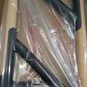 DHT Wood Stall Bar, Swedish Ladder Suspension Trainer with 9 Strategic Rods, for Home, Gym, School and Clinics, Black