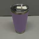 20oz Hygienic Insulated Tumbler 100% Leakproof Lid with Removable Spout & Straw, Reinforced Vacuum-Protection Base, Cup Holder Friendly, for Iced Coffee, Smoothie/Water on the Go - Lilac