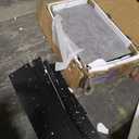 VECELO Small Bar Table and Chairs Tall Kitchen Breakfast Nook with Stools/Dining Set for 2, Storage Shelves, Space-Saving, Gray