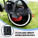 Adjustable Tricycle Pedal Adapters for Toddlers, with Riser Blocks & Secure Anti-Slip Straps, Tricycle Pedal Stabilizers, No Drilling Required, Easy Installation, Fit for Toddler Most Standard Trikes