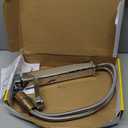 Chrome Bathroom Faucets 1 Hole Single Handle Bathroom Vanity Sink Faucet with Pop-up Drain and Faucet Supply Lines Rv Lavatory Vessel Faucet Basin Mixer Tap