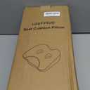 LOUTYTUO Seat Cushion Pillow,100% Memory Foam and Washable Cover,for Office Chair,Car Seat and Wheelchair, Soft Support Seat Cushion (Black)