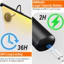 Battery Operated Vanity Lights, Magnetic Mount Bathroom Light Fixture Over Mirror with Remote, Dimmable 3 Color Temp Timer, 22.8 Inch Makeup Mirror Light Bar for Bathroom Bedroom Dressing Table